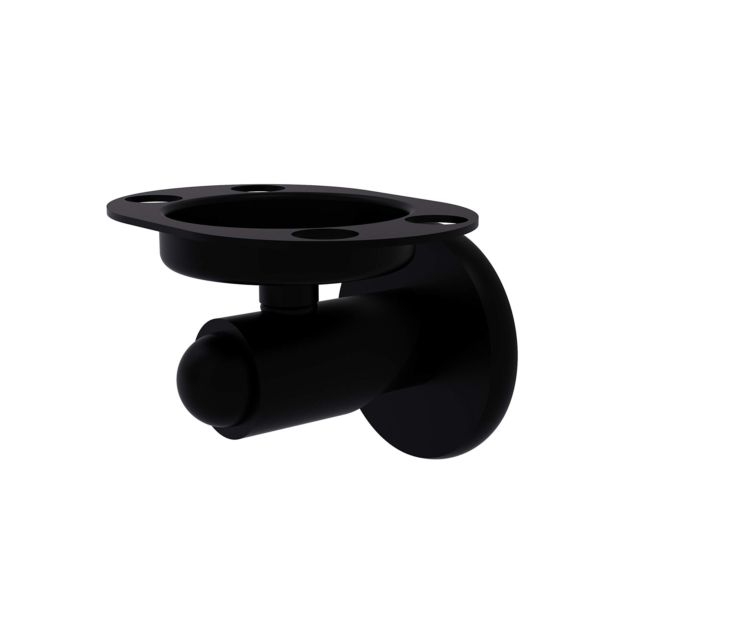 Allied Brass Soho Collection Tumbler Toothbrush Holder - Matte Black Bathroom Organizer for Modern Vanity & Countertop Storage