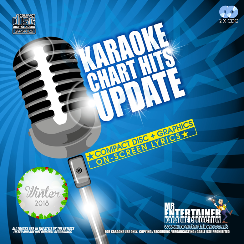 Mr Entertainer Karaoke Chart Hits Update Winter 2018 - Top Karaoke Songs for Parties & Home Entertainment