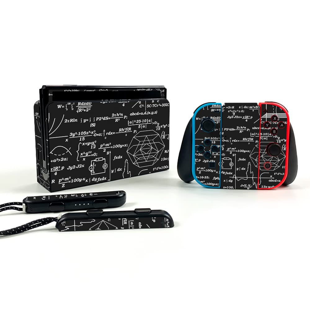 MightySkins Protective Vinyl Decal Wrap Cover for Nintendo Switch OLED - Mathematical Design | Durable, Scratch-Resistant Skin | Easy to Apply & Remove | Made in USA | Perfect for Gaming, Travel & Customization