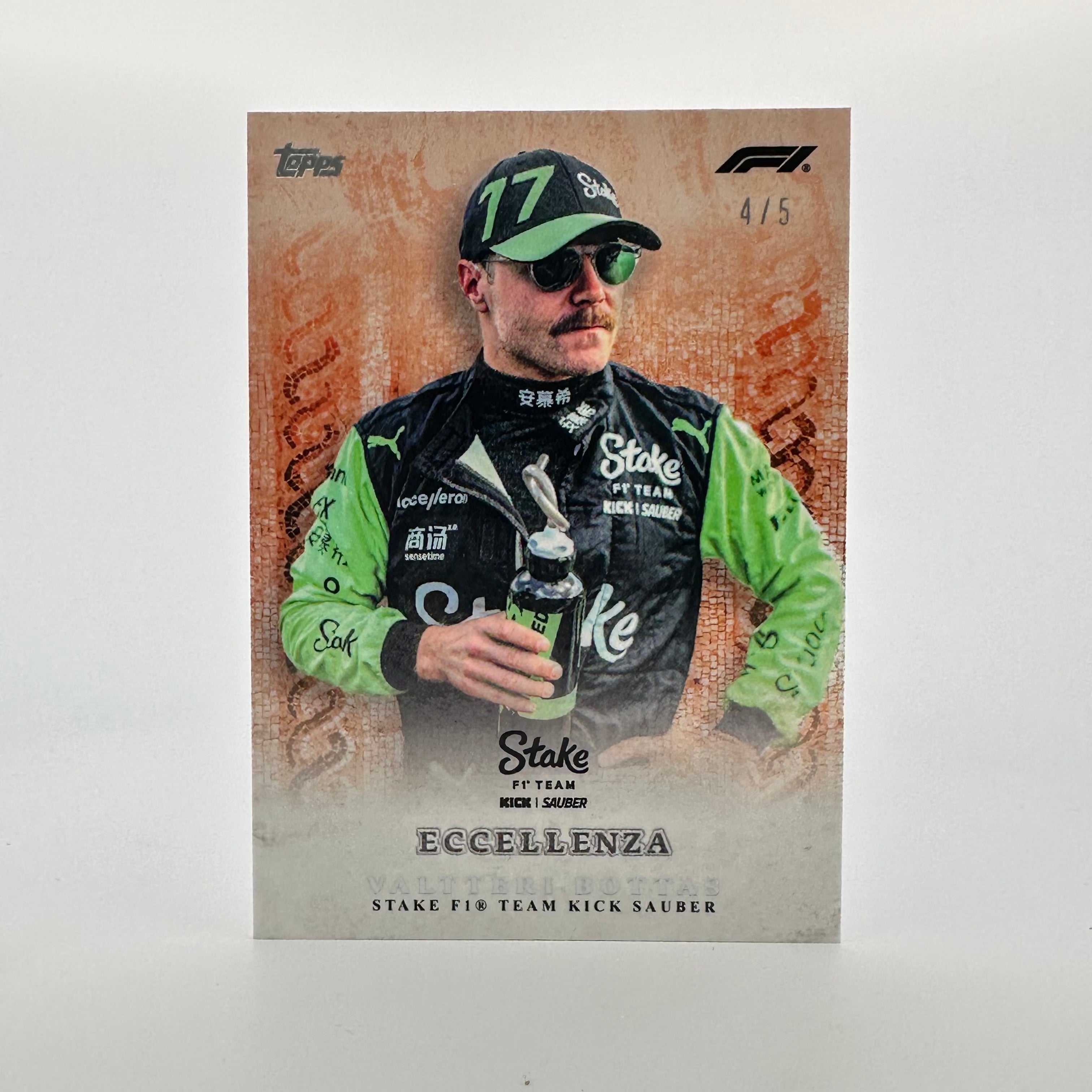 Valtteri Bottas 2024 Topps Eccellenza F1 Trading Card - La Passione Orange Series - Rare Collectible for Formula 1 Fans & Sports Memorabilia Enthusiasts - Perfect for Display, Trading, and Investment
