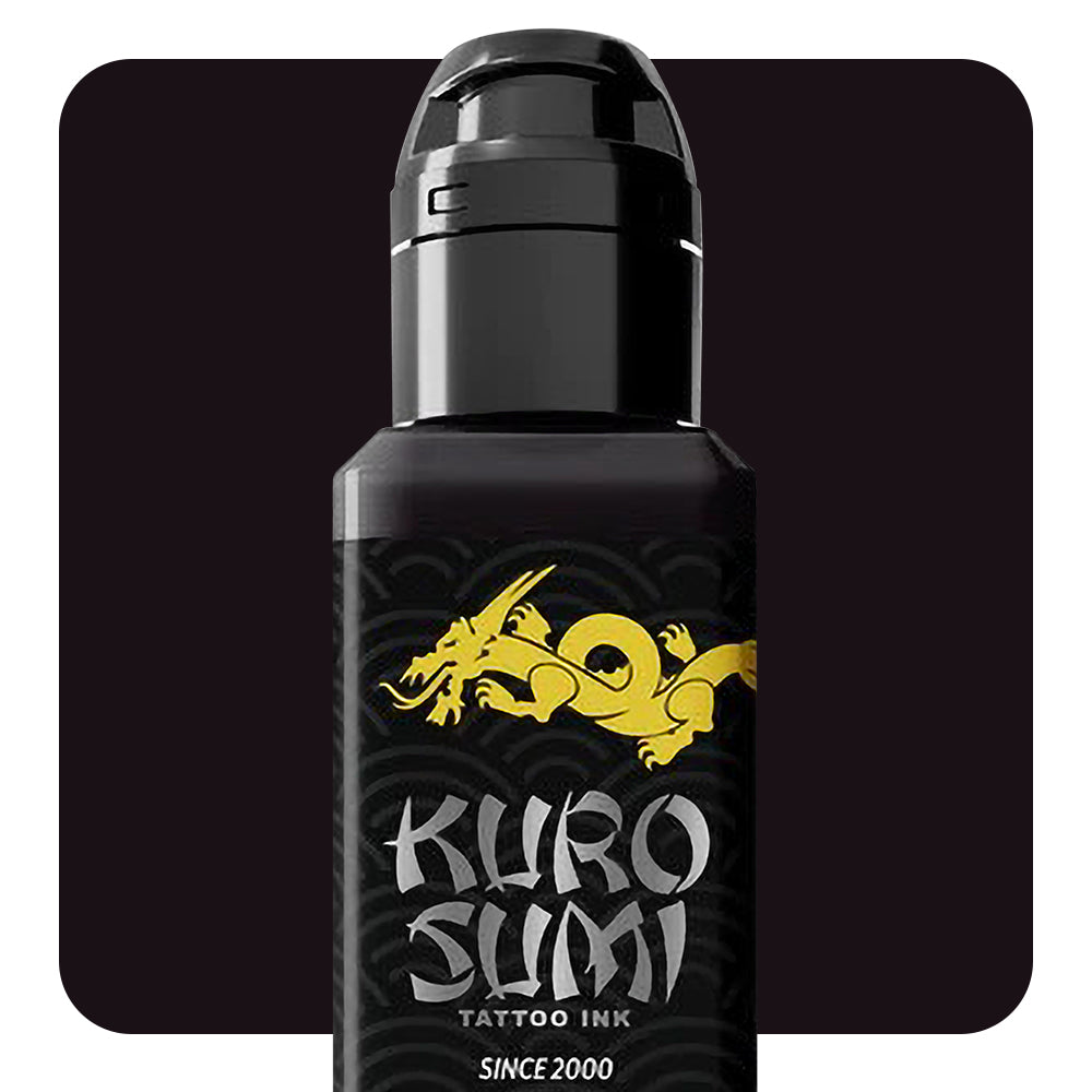 Kuro Sumi King Kong Black Tattoo Ink - Professional High-Quality Tattoo Ink for Artists | Perfect for Sleeves, Tribal & Blackwork Tattoos