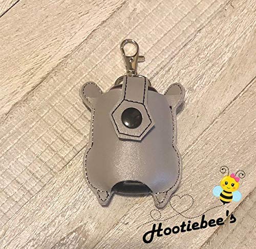Hippo Hand Sanitizer Holder & Lip Balm Holder - Portable Sanitizer Clip for Purse, Keys, Backpack - Perfect for Travel, School, Office, Gym