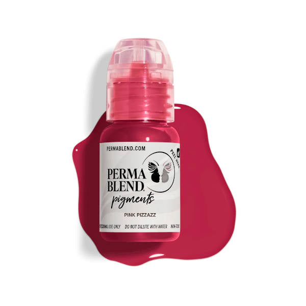 Perma Blend Pink Pizzazz Tattoo Pigment - Professional Cosmetic Tattoo Ink for Eyebrows, Lips & Beauty Marks | Vegan & Cruelty-Free