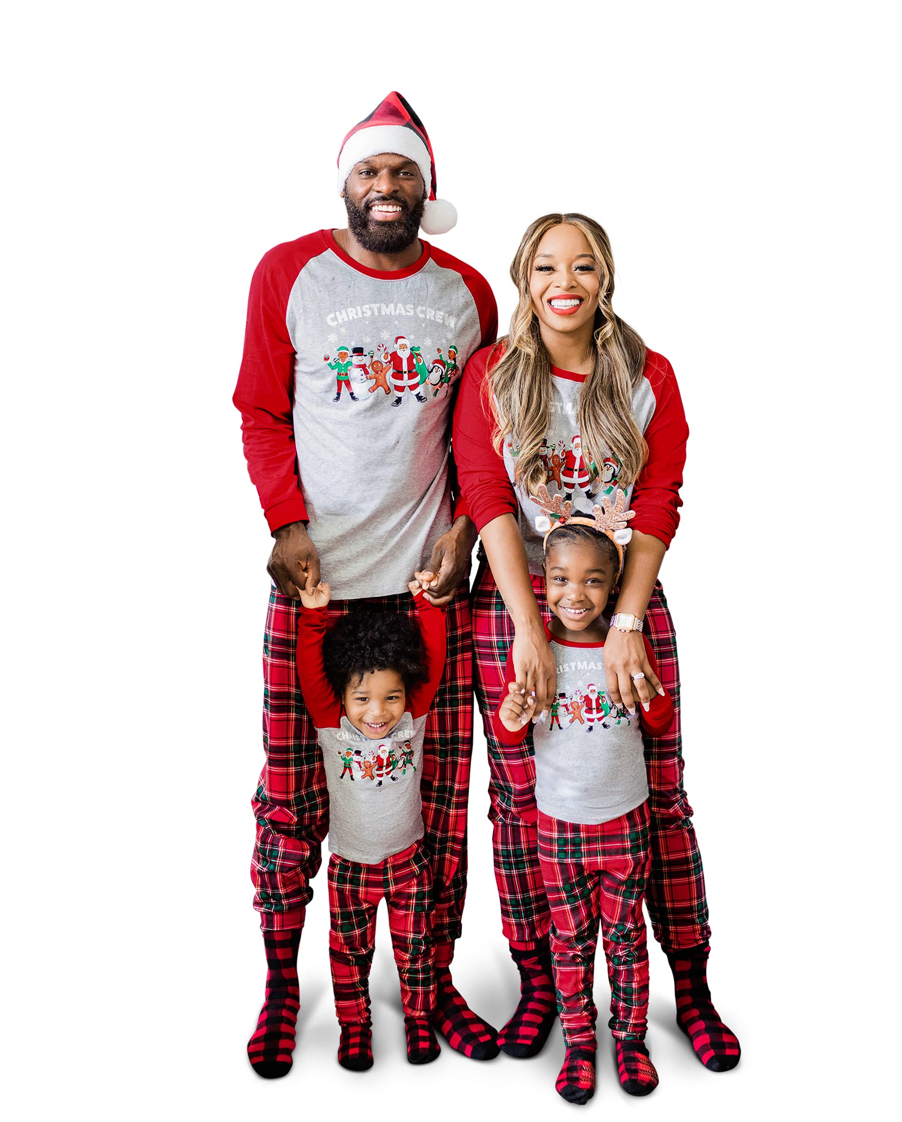 Kids' Christmas Pajama Sets - Family Matching Cotton Pajamas for Holiday Photos