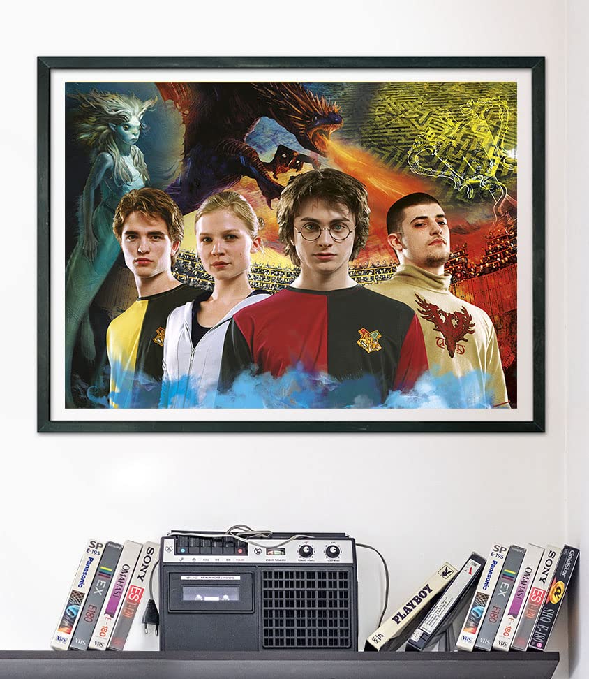 Harry Potter 1000-Piece Fantasy Puzzle for Adults - Clementoni 39656 - Officially Licensed Character Puzzle, Made in Italy - Perfect for Home Decor, Gift Giving & Relaxation