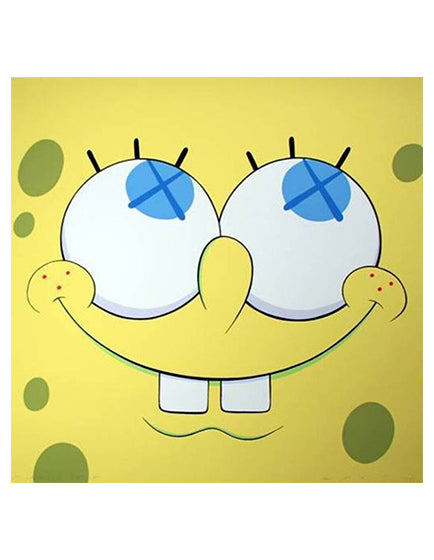 KAWS KAWSBOB (YELLOW) - Limited Edition Collectible Art Figure for Home Decor & Gift Giving - Perfect for Display in Living Room, Office or Art Collection