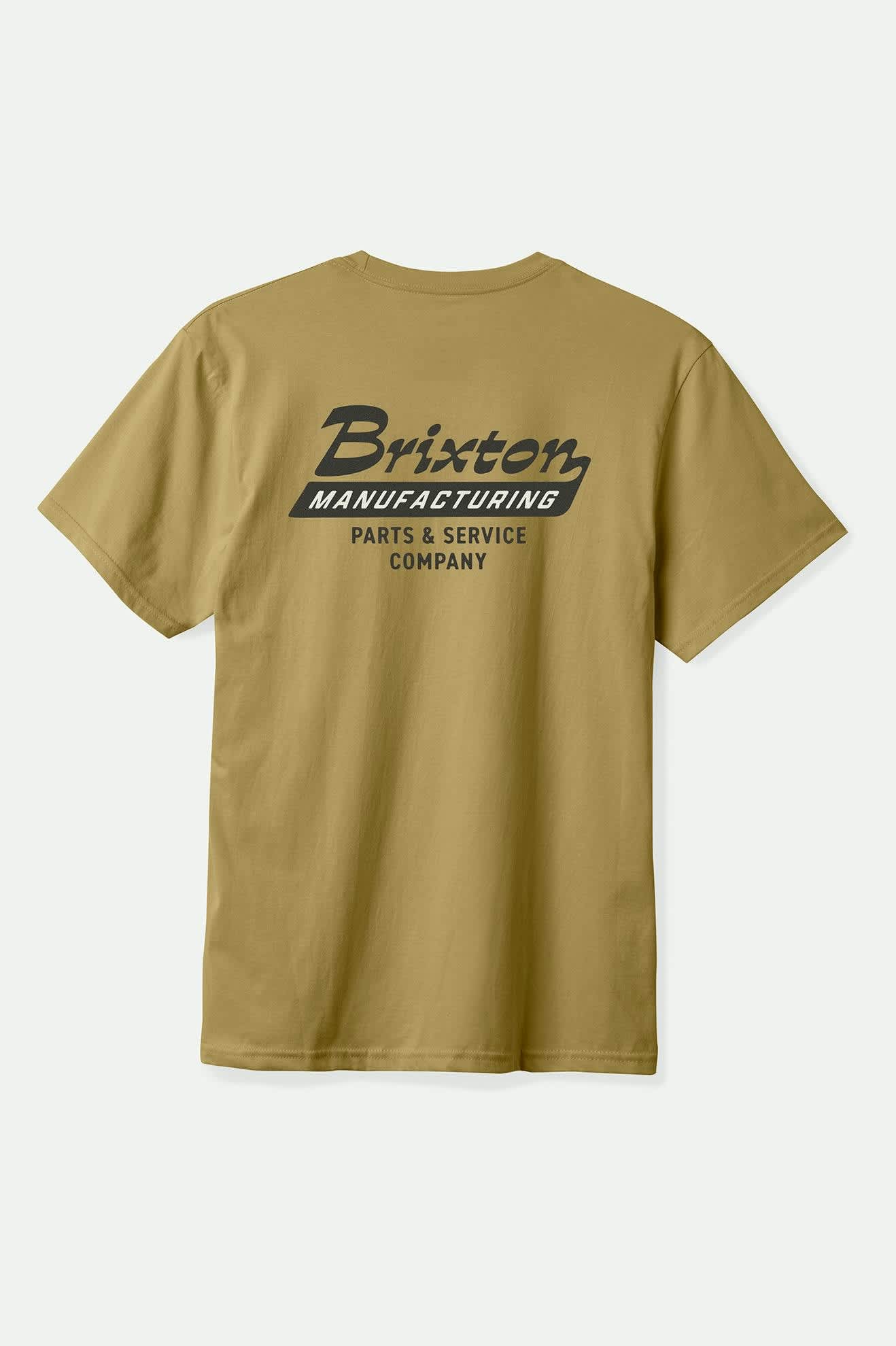 Premium Cotton Short Sleeve Tailored T-Shirt for Men - Comfortable Khaki Casual Tee for Everyday Wear, Work & Outings