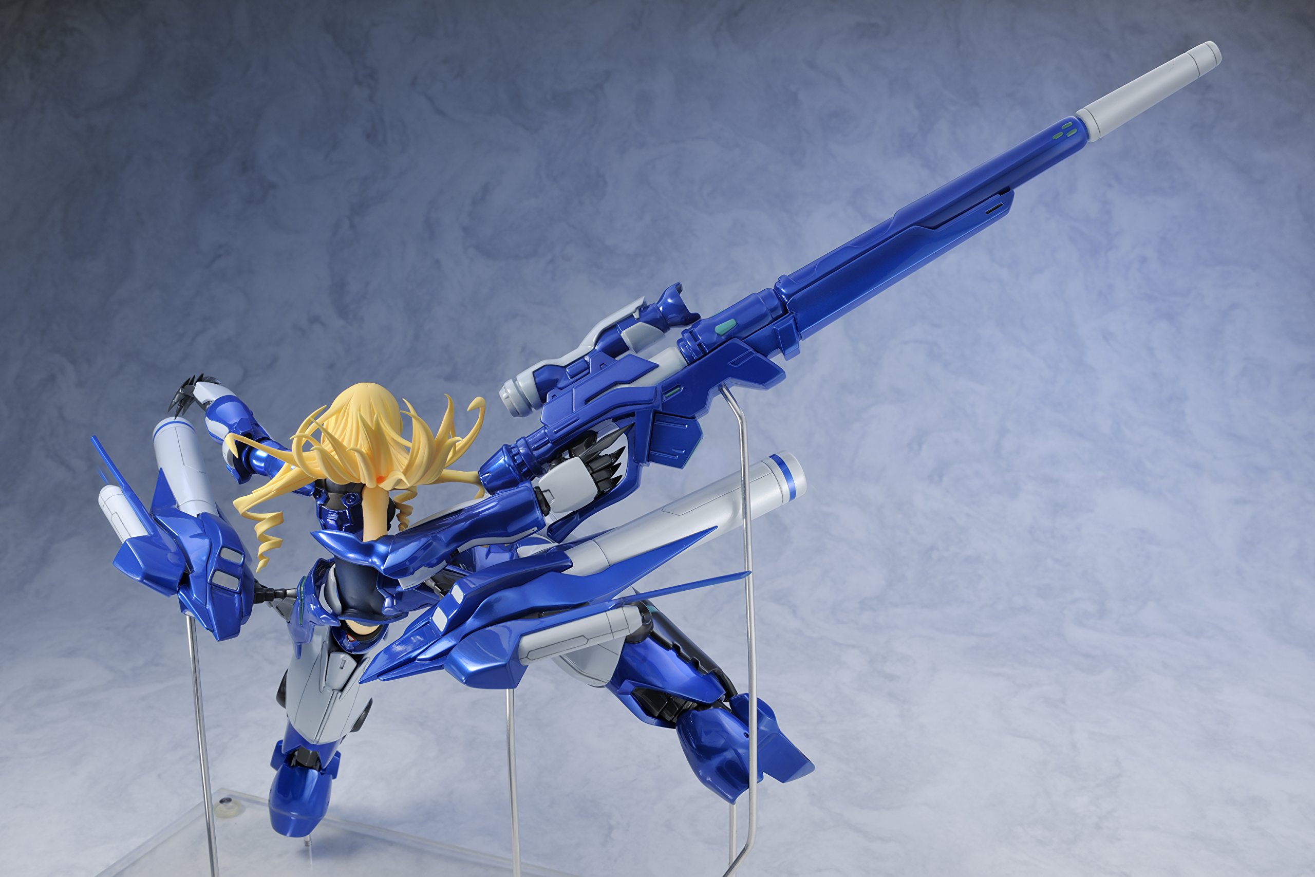 Amiami Infinite Stratos: Blue Tears Cecilia Alcott 1:8 Scale PVC Anime Figure - Perfect for Anime Collectors, Display & Gift Giving