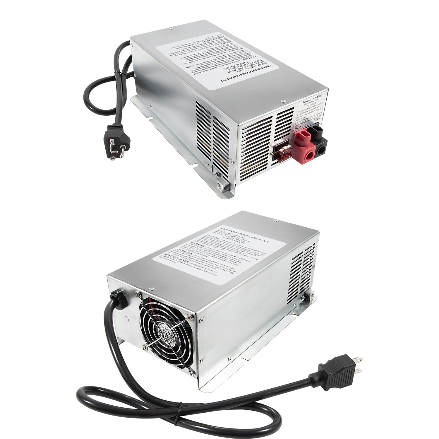 WF-9875 75 Amp RV Power Converter Charger - Replacement for WF-9800 Series (WF-9875-AD-CB, WF-9875-MBA) - Deck Mount Power Supply for RV Trailers & Campers - Perfect for Off-Grid Living & Boondocking