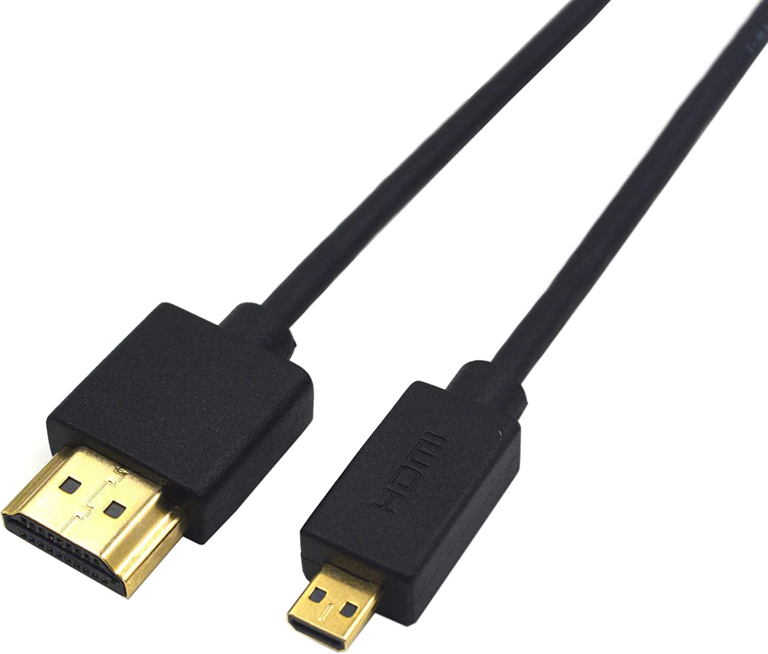Premium Micro HDMI to HDMI Cable 4K 60Hz 1.5m (5ft) with Ethernet & Audio Return - Compatible with Raspberry Pi 4/400, GoPro Hero 7, Sony A6000/A6300, Nikon B500 - Perfect for 4K Video Streaming, Gaming & Camera Connections