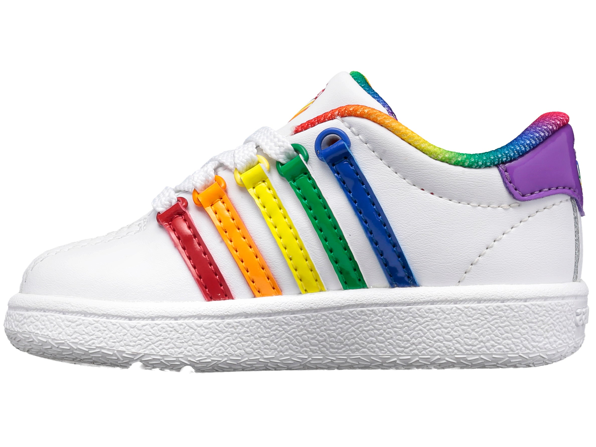 Classic VN White/Rainbow Sneakers - Comfortable & Stylish Shoes for Men & Women - Perfect for Running, Walking & Casual Wear