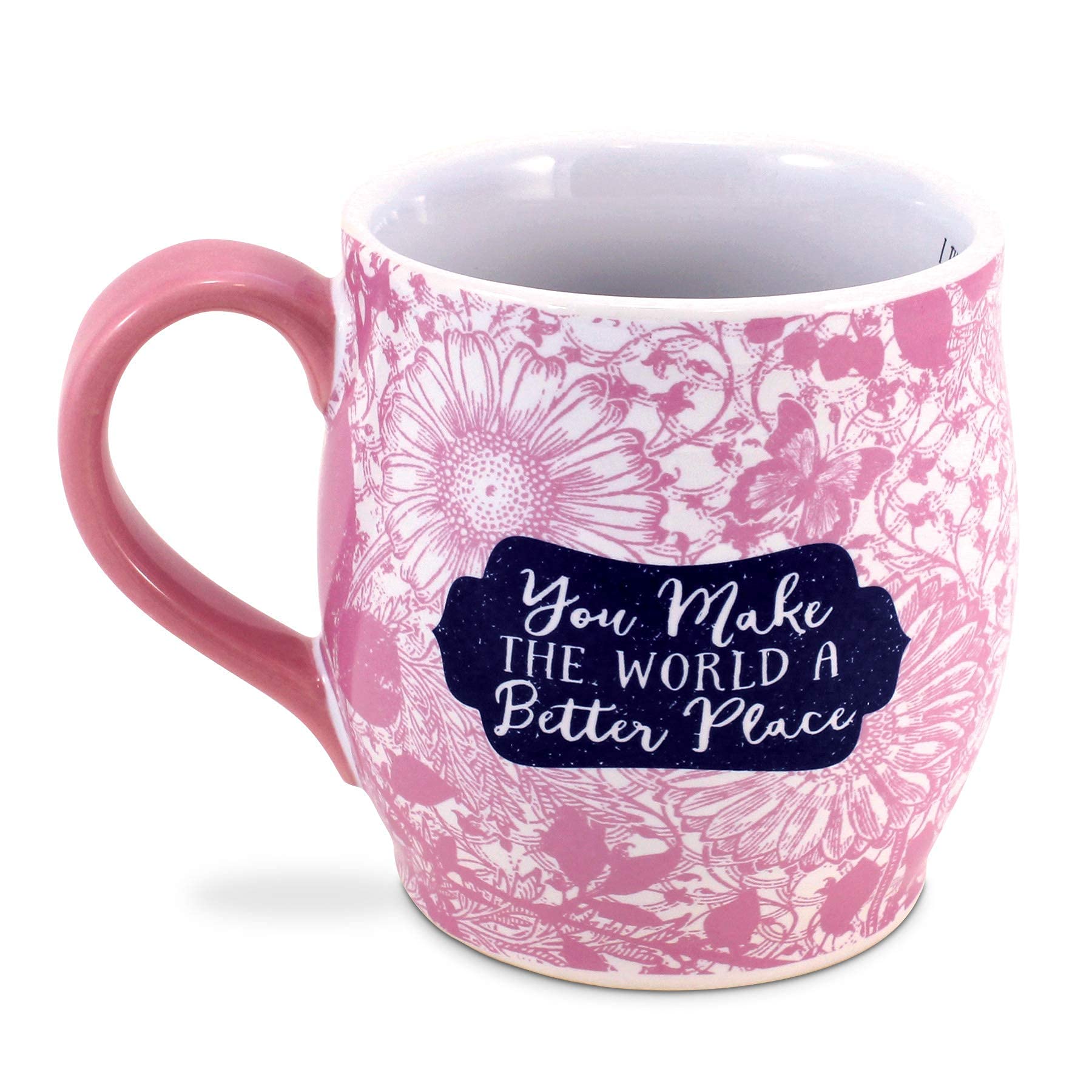 Inspirational Christian Coffee Mug - 13oz Ceramic Floral Design with Uplifting Affirmations - Perfect for Daily Devotion, Prayer & Bible Study