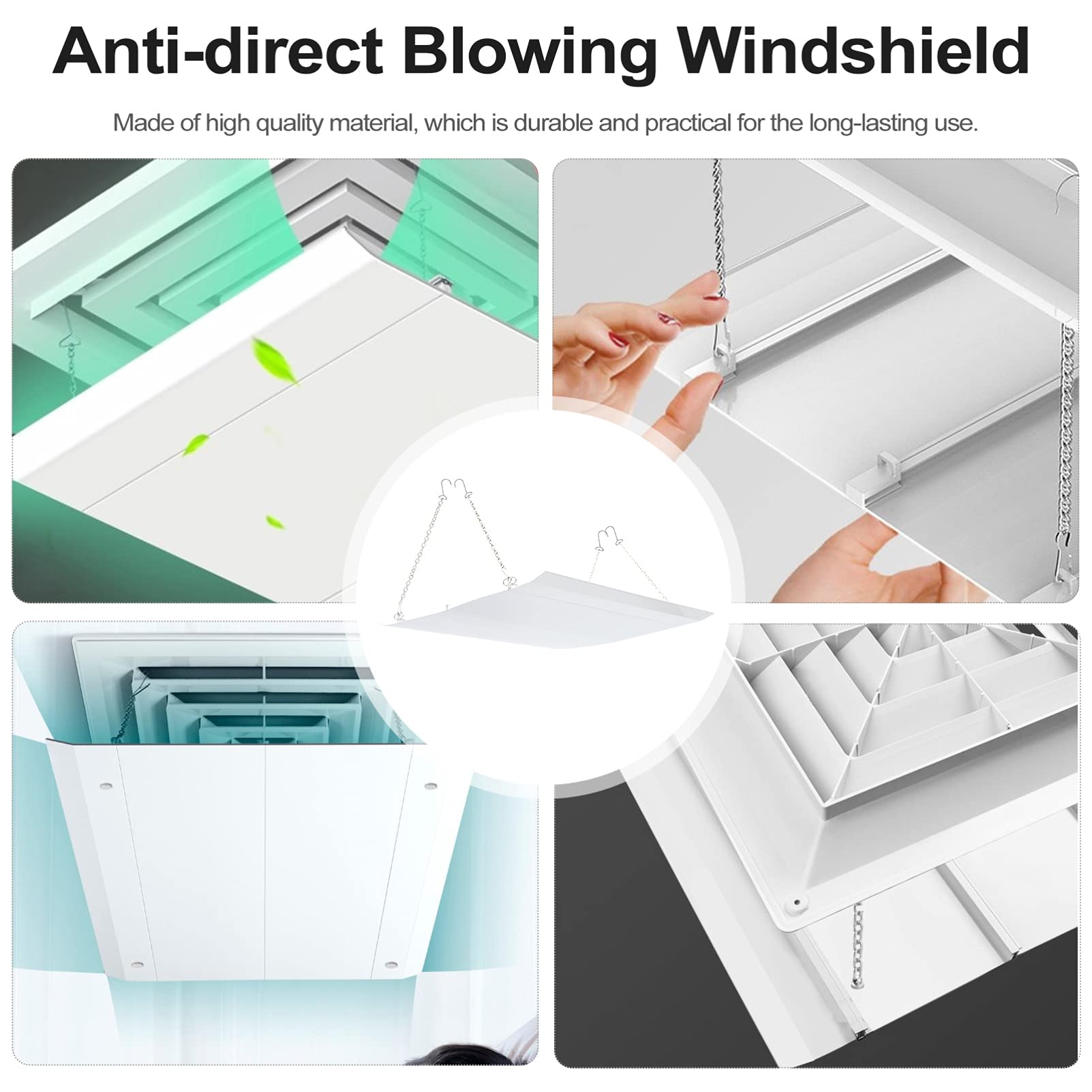 1PC Air Conditioner Windshield - Anti-Direct Blowing Baffle Board for AC Cooling - Perfect for Bedroom, Office & Home Use to Redirect Airflow Comfortably