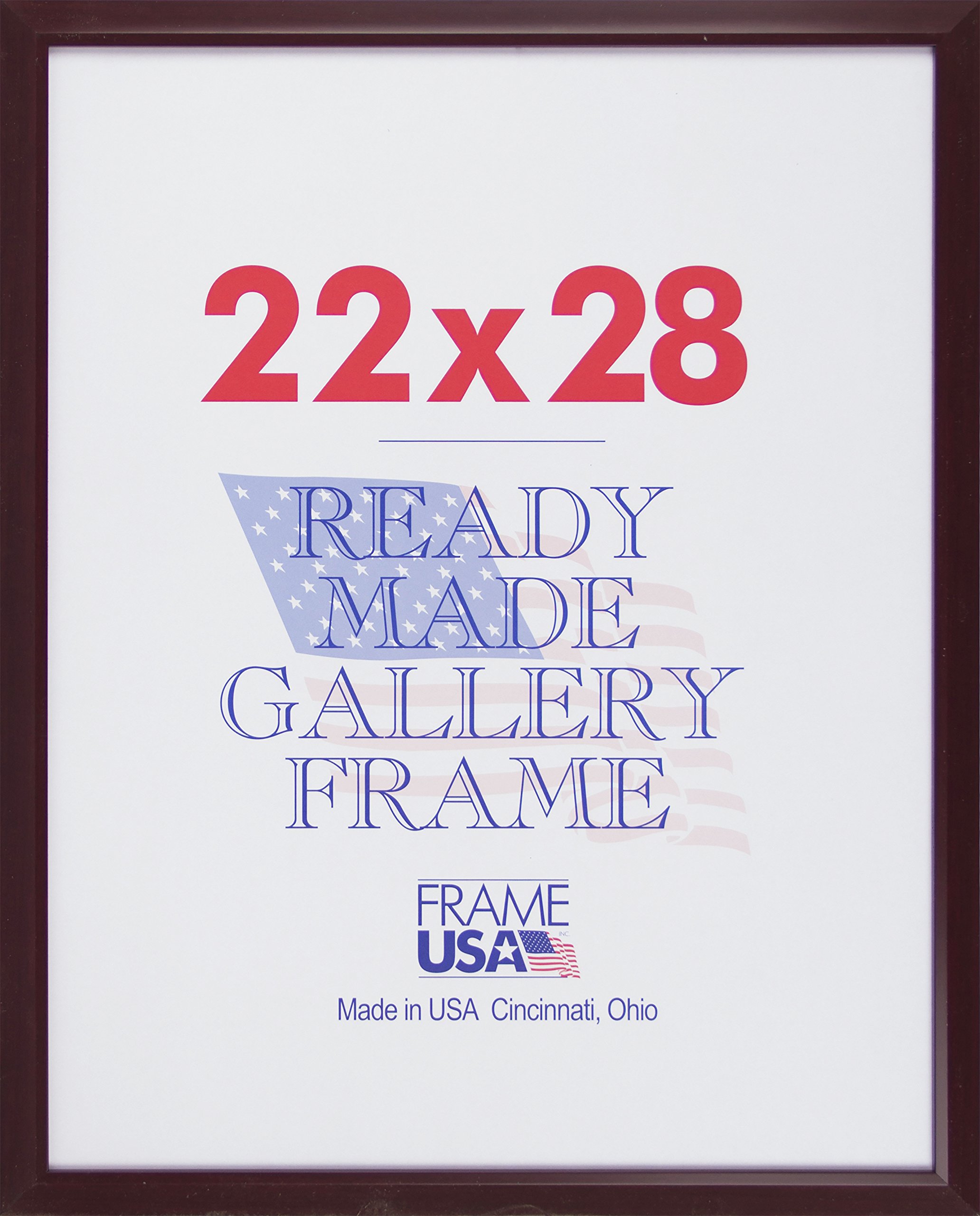 Frame USA Budget Saver Series 22x28 Polystyrene Poster Frames - Cherry Finish | Lightweight & Affordable Wall Decor for Home, Office, or Classroom Display