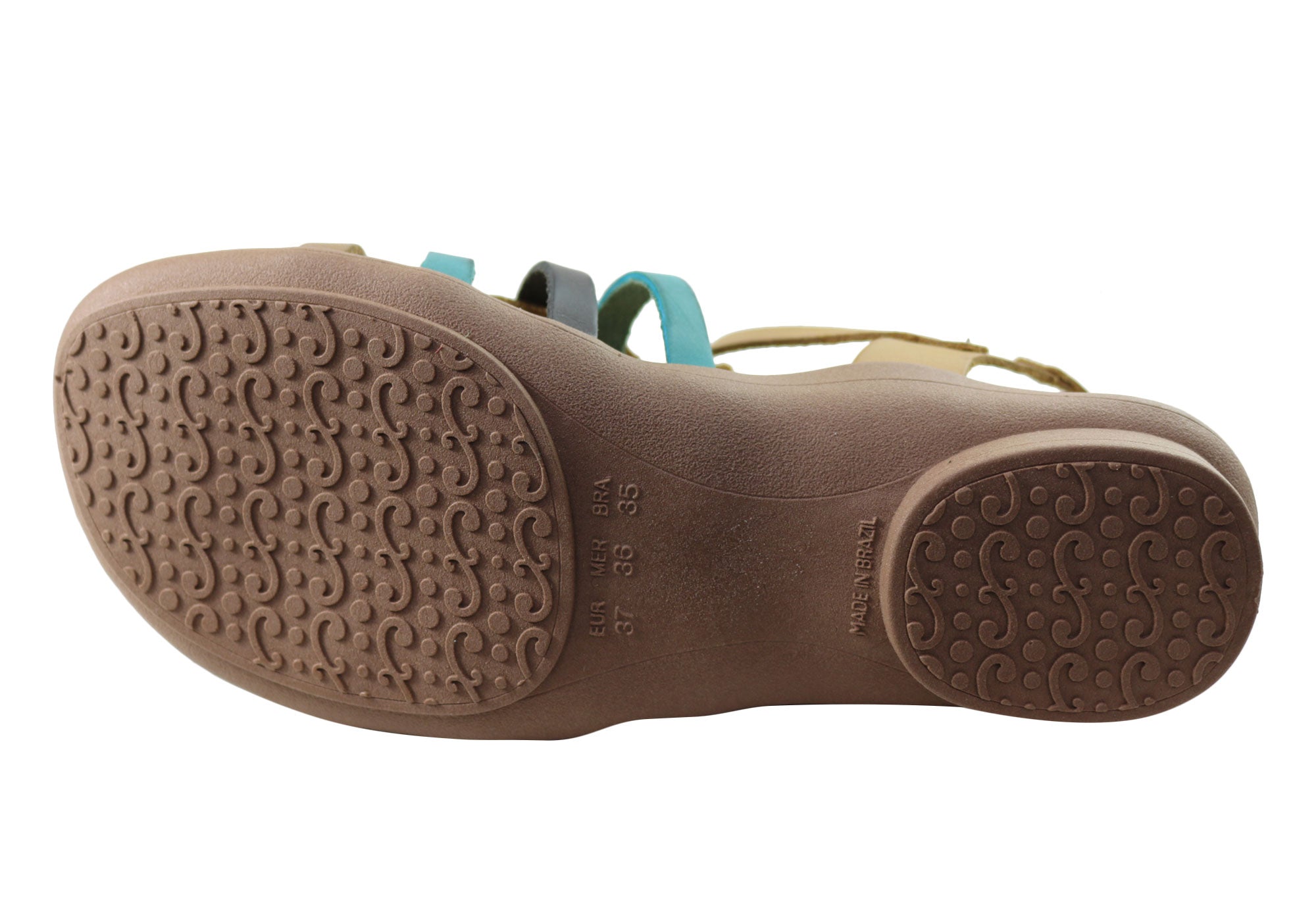 New Women's Comfortable Leather Sandals - Handmade in Brazil - Perfect for Summer, Beach, and Casual Outings