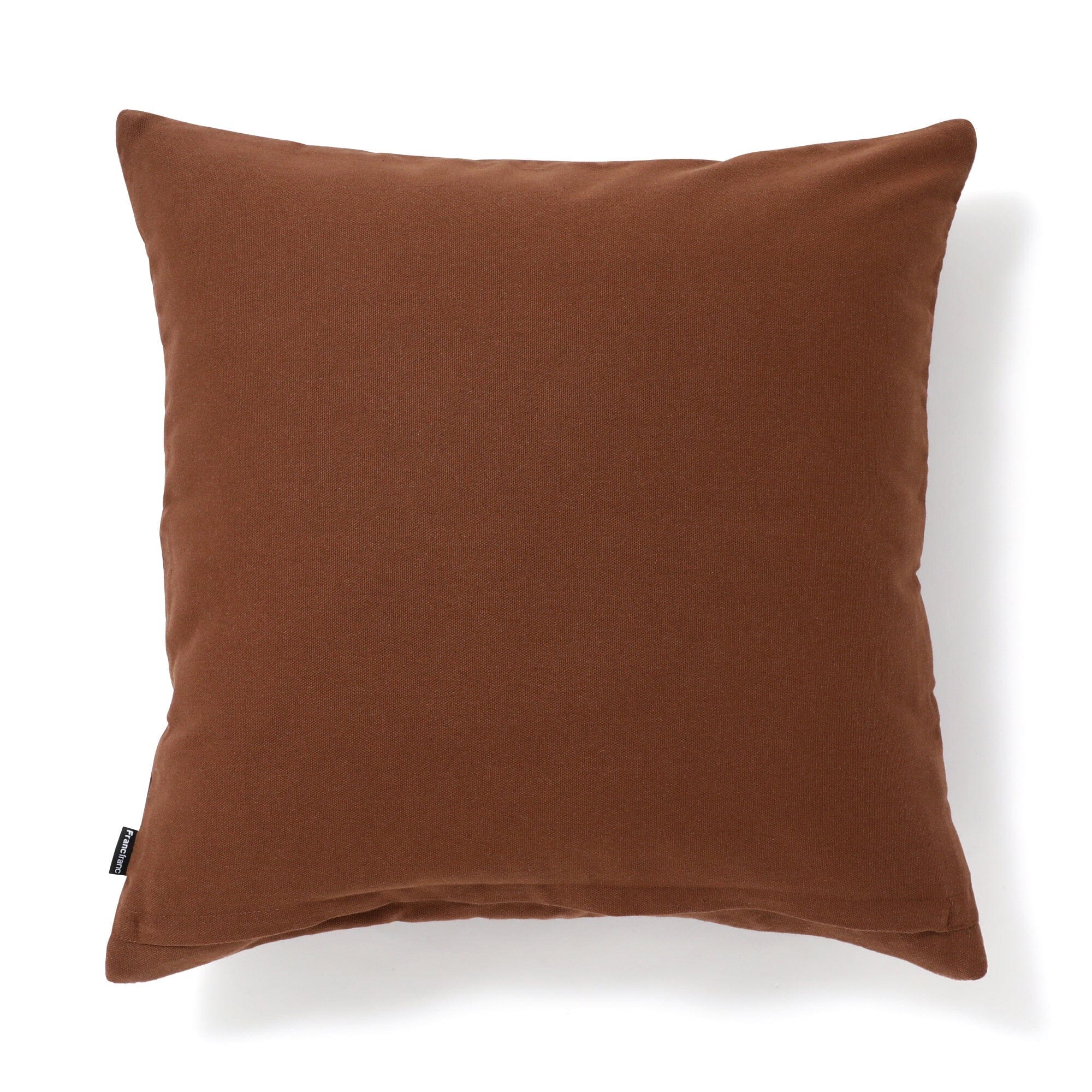 Brown Block Quilt Cushion Cover 45x45cm - Soft Decorative Pillow Case for Sofa, Bed, Chair - Cozy Home Decor & Living Room Accessories