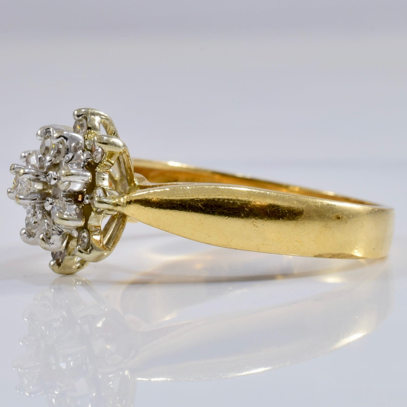0.25 Carat Diamond Cluster Ring for Women - Size 6 | Elegant Wedding, Engagement & Anniversary Jewelry Gift | Perfect for Bridal, Party & Special Occasions