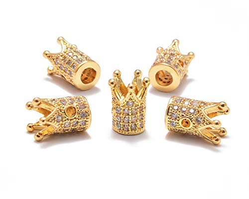 5 Pcs Clear on Gold (King Crown)