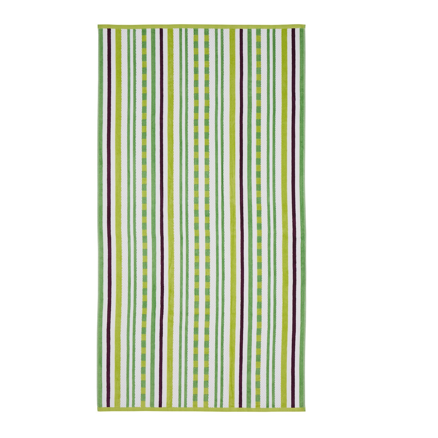 Premium Oversized 2-Piece Beach Towel Set - Ultra Absorbent & Quick-Drying Cotton Striped Towels (34