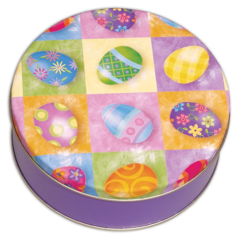 Scott's Cakes Milk Chocolate Wafers with Rainbow Non-Pareils - Mini Bright Eggs Tin - Perfect for Easter Gifts, Party Favors & Holiday Treats