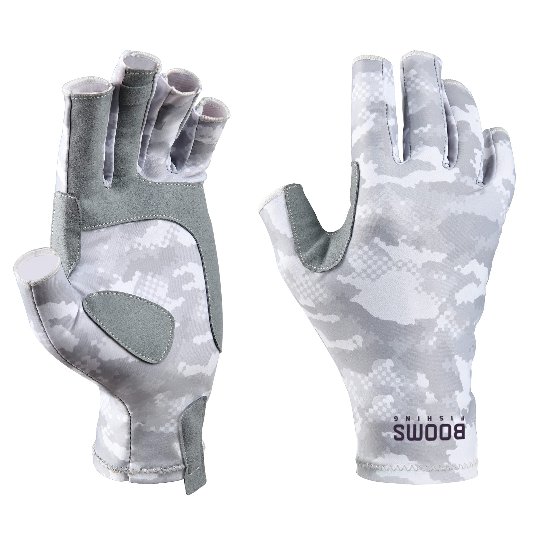 Booms Fishing FG2 UPF50+ Sun Protection Gloves - Fingerless Outdoor Gloves for Men & Women - Perfect for Fishing, Kayaking, Hiking, Motorcycling & More - Stay Protected During Outdoor Adventures