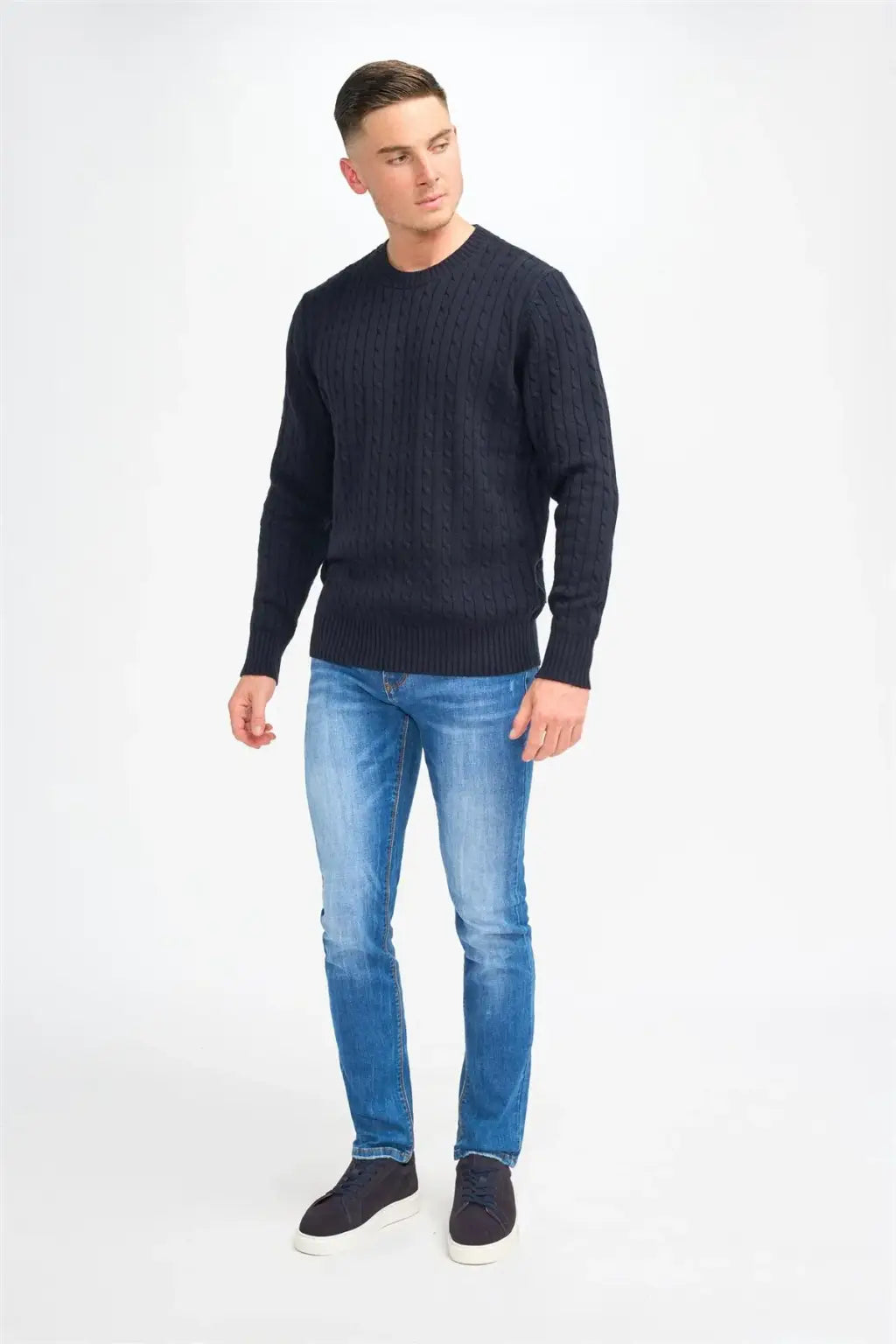 Cavani Men's Foston Cebel Jumper - Stylish Knit Sweater for Men | Perfect for Casual Wear, Office & Winter Outfits