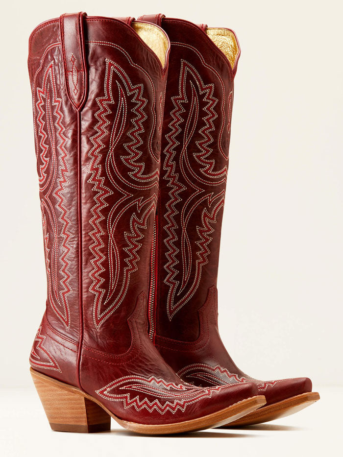 Ariat Women's Casanova Western Boot in Powder Red Alert - Stylish Cowgirl Boots for Country Dancing, Rodeo & Everyday Wear