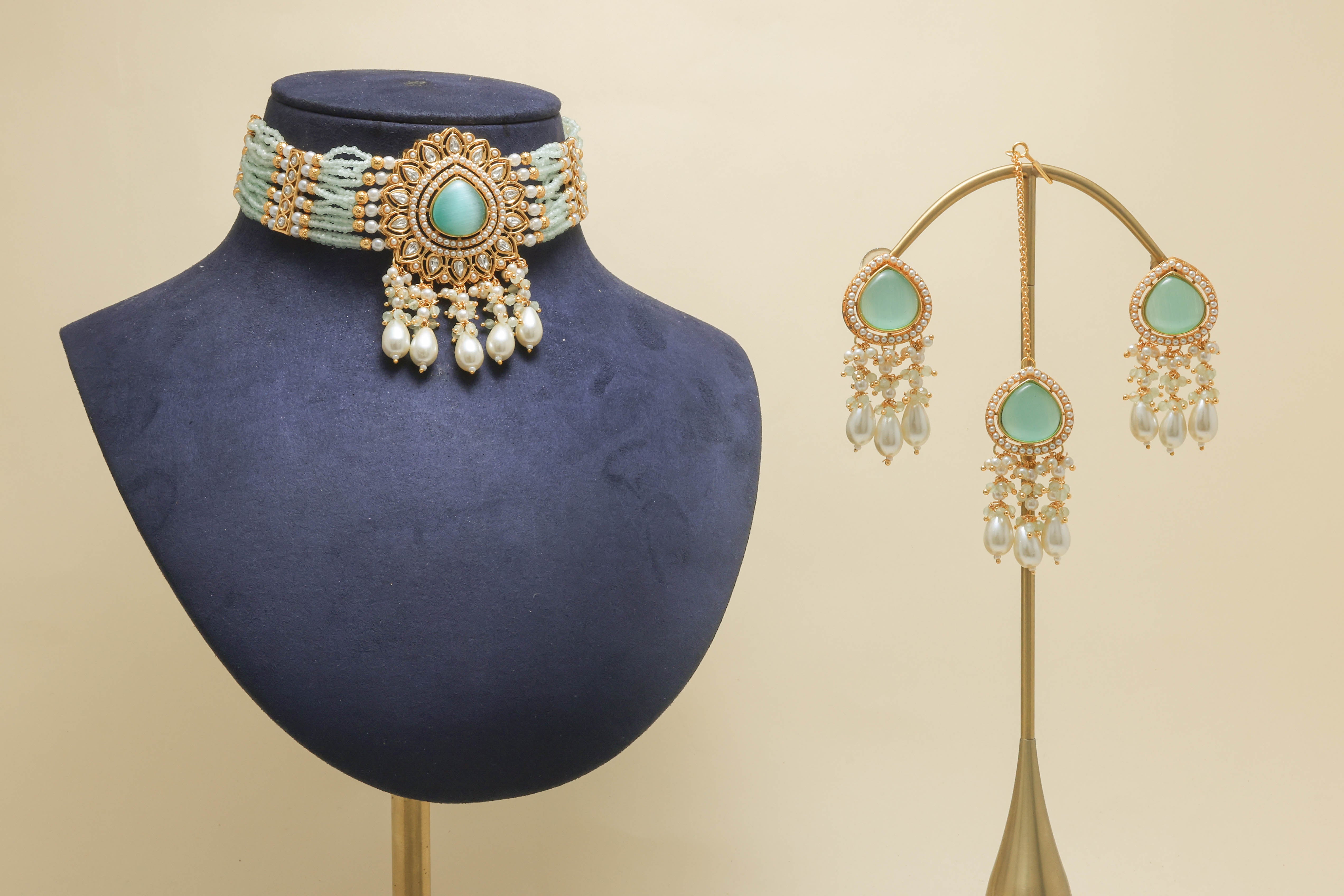 VARIKA STONE Full Set - Natural Gemstone Jewelry Collection for Women | Perfect for Gifts, Parties & Everyday Wear