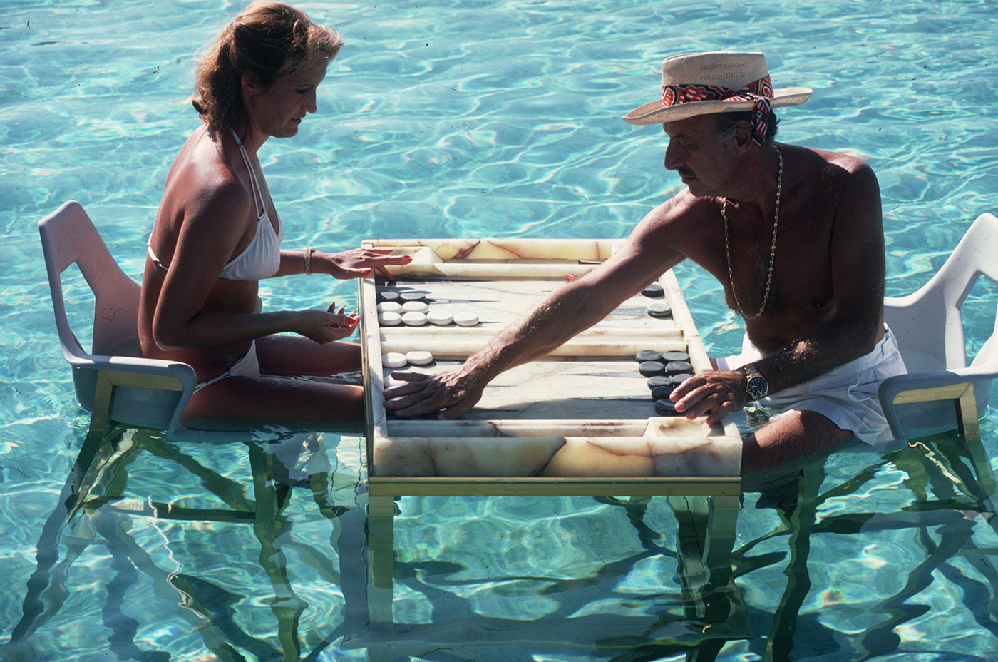 Slim Aarons 'Keep Your Cool' Vintage Photograph - Mid Century Modern Wall Art for Living Room, Office & Home Decor