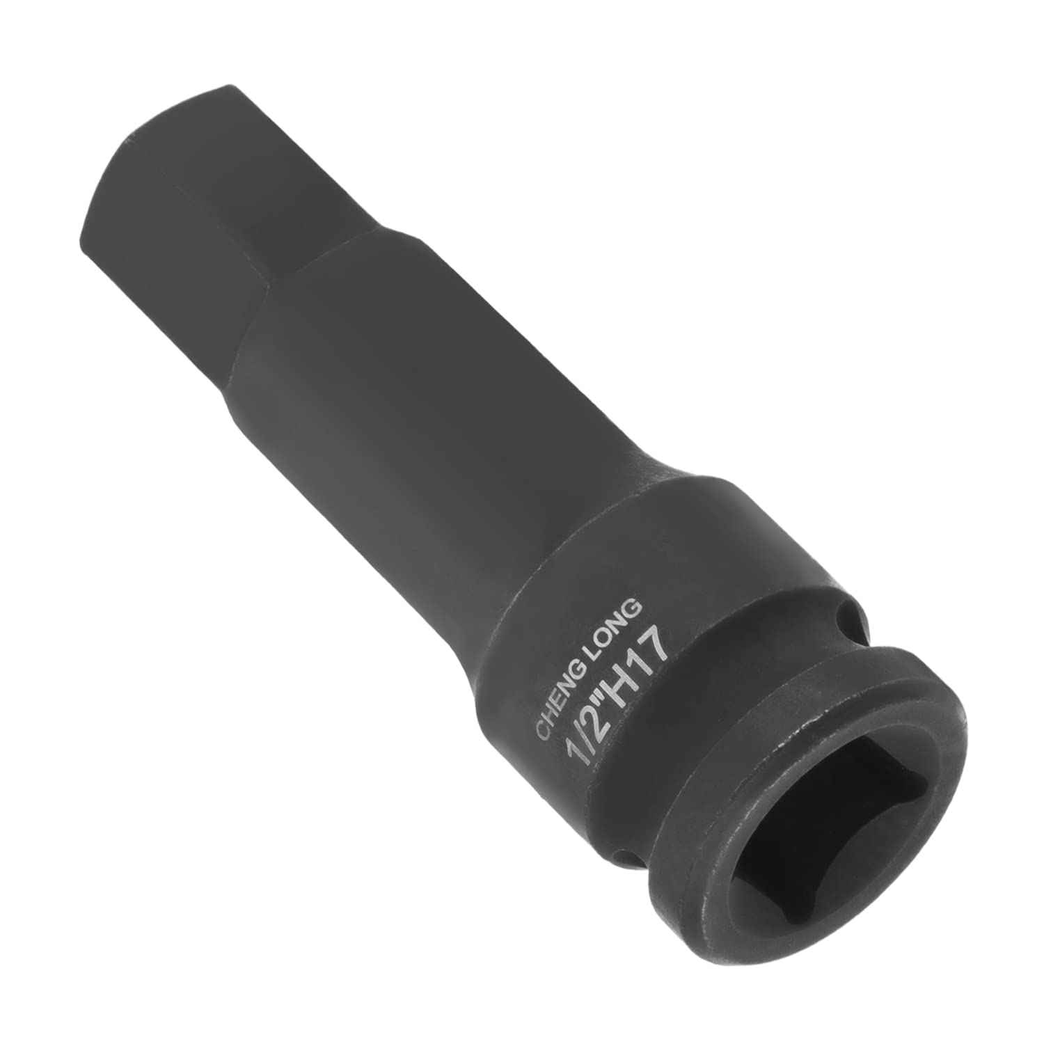 1/2-Inch Drive 17mm Hex Impact Bit Socket - Cr-Mo Steel Allen Bit Socket for Impact Wrench - Perfect for Automotive Repair & Heavy-Duty Construction Work