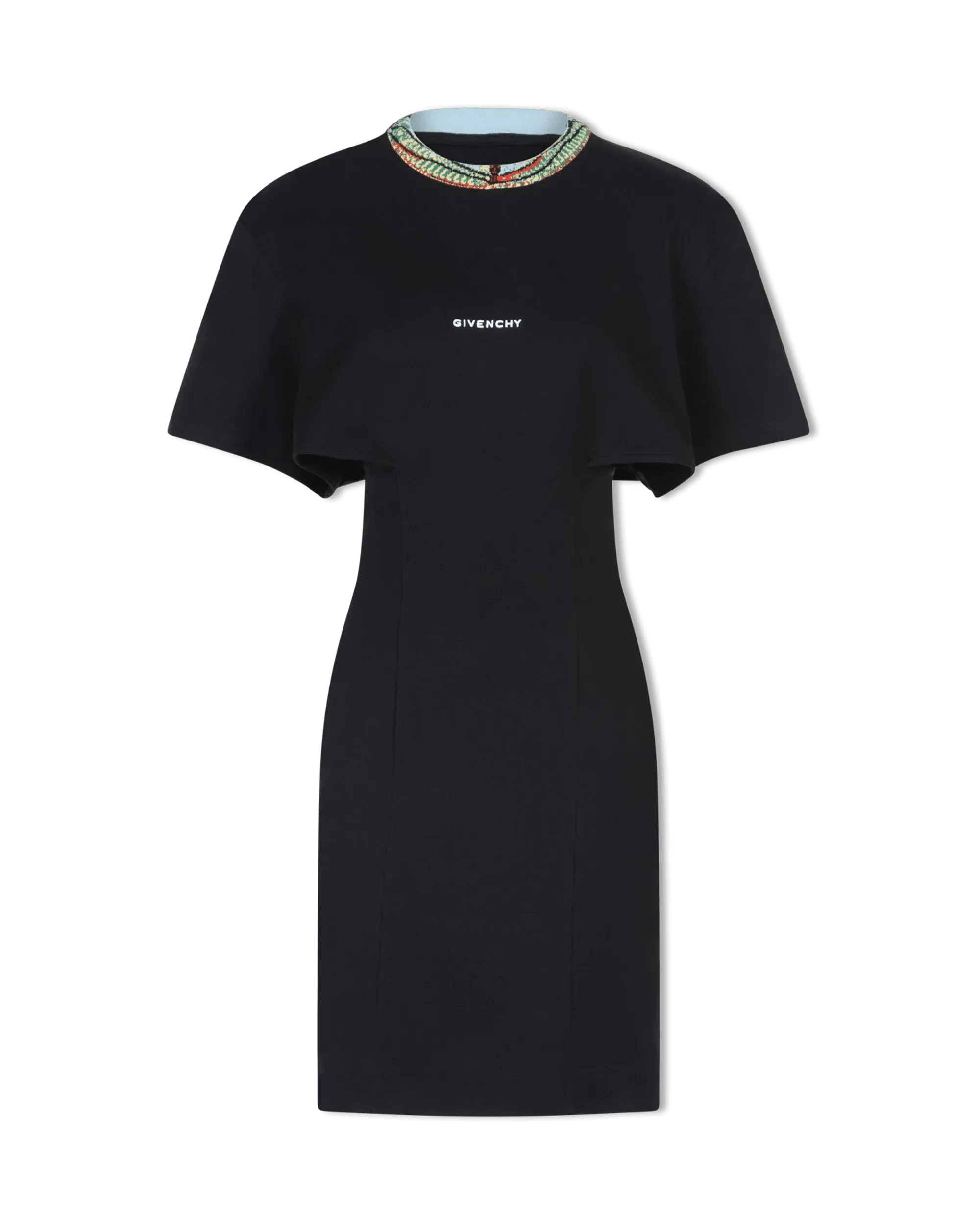 Embroidered Collar T-Shirt Dress for Women - Casual Flowy Summer Dress with Unique Embroidery Details | Perfect for Beach Outings, Brunch Dates & Everyday Wear