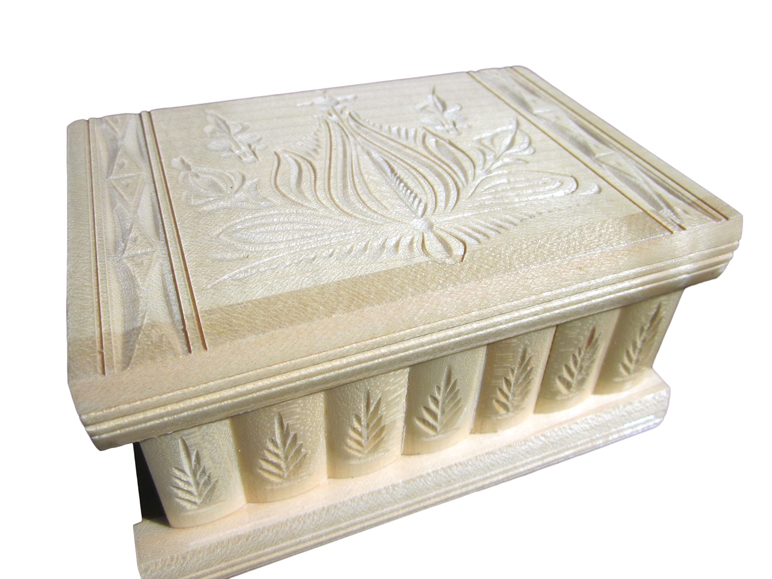 Hidden Compartment Wooden Puzzle Jewelry Box with Lock & Key - Brain Teaser Gift & Keepsake for Secret Storage | Perfect for Travel, Home Security & Surprise Gifts