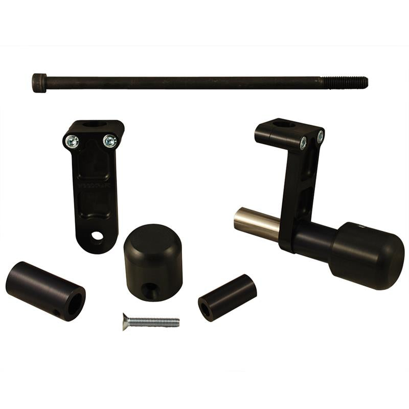 Ducati Hypermotard 821 Frame Slider Kit with Pucks - Motorcycle Crash Protection for Street & Track Riding - 50 0652 Model
