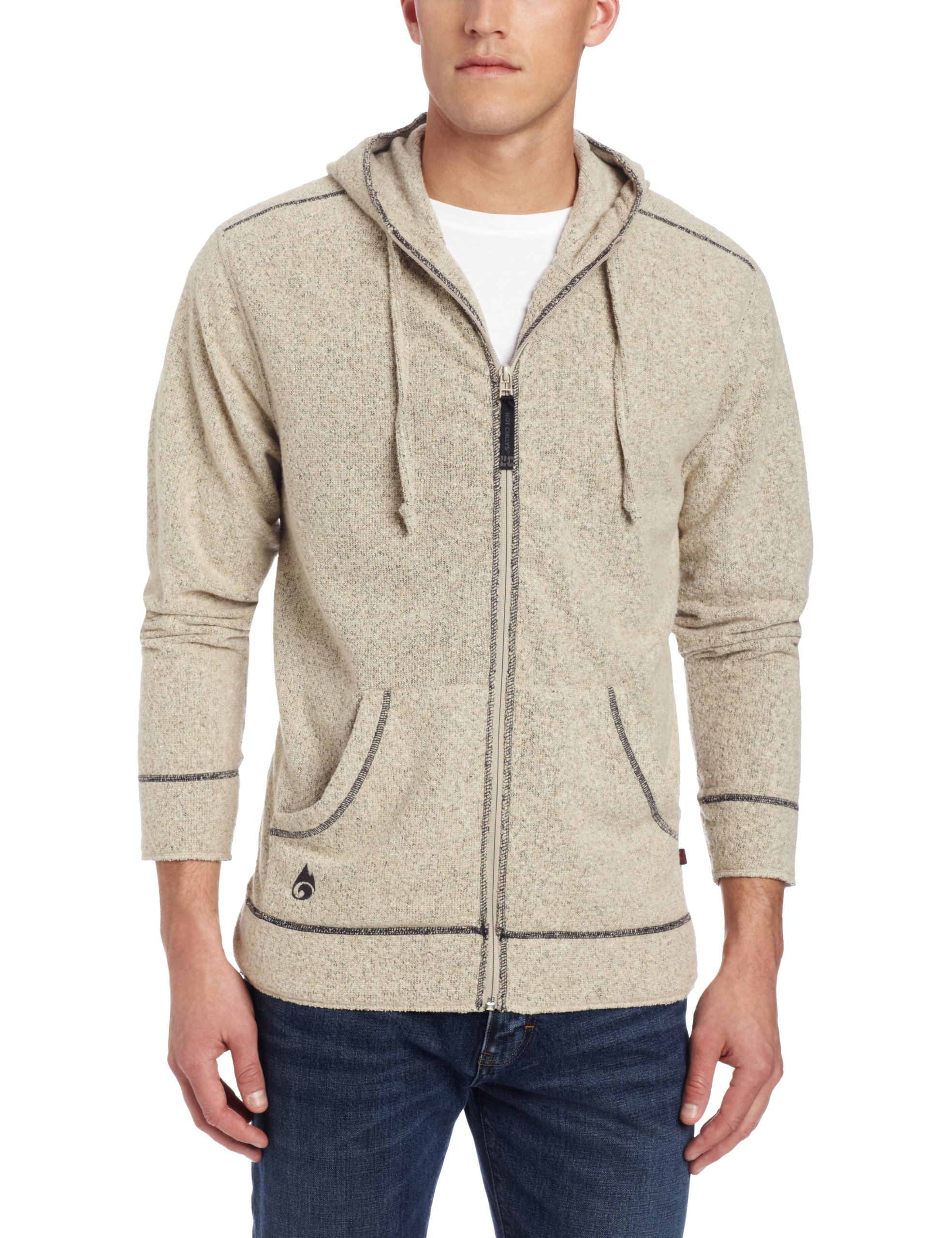 Hot Chillys Men's Full Zip Hoodie - Lightweight, Warm Fleece Jacket for Outdoor Activities & Casual Wear | Perfect for Hiking, Camping & Everyday Use