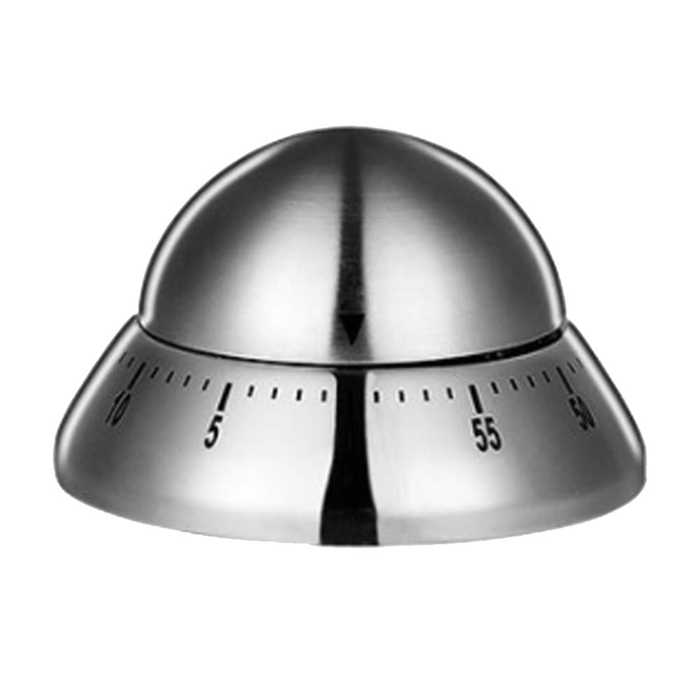 DOITOOL Stainless Steel Kitchen Timer - Digital Countdown Timer with Flying Saucer Design for Cooking, Baking & Home Use (Silver) | Perfect for Meal Prep, Egg Boiling & Classroom Activities