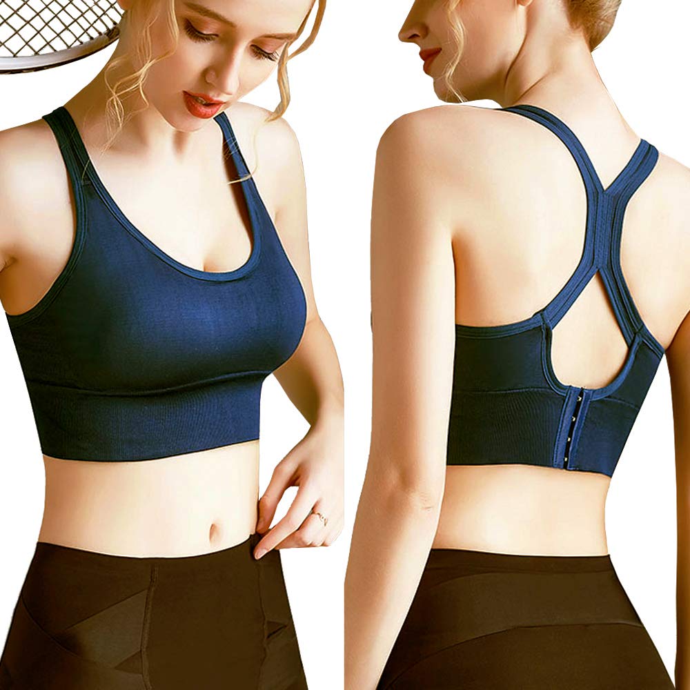 High Impact Sports Bras for Women - Racerback Padded Workout Bras, Yoga & Fitness Support, Comfortable Multipack for Running, Gym & Active Lifestyle