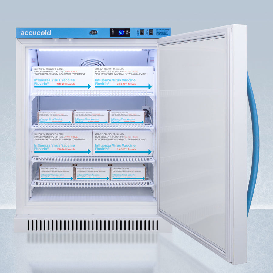 Accucold 6 Cu.Ft. ADA Compliant Vaccine Refrigerator ARS6PV - Medical Grade Vaccine Storage for Clinics, Pharmacies & Laboratories