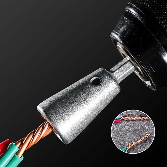 Automatic Wire Stripper and Twister Tool for Drill - Quick Cable Stripping & Wire Nut Twister - Portable Electrical Wire Connector Tool (2pcs) - Perfect for DIY Electrical Projects, Home Wiring, and Professional Electricians
