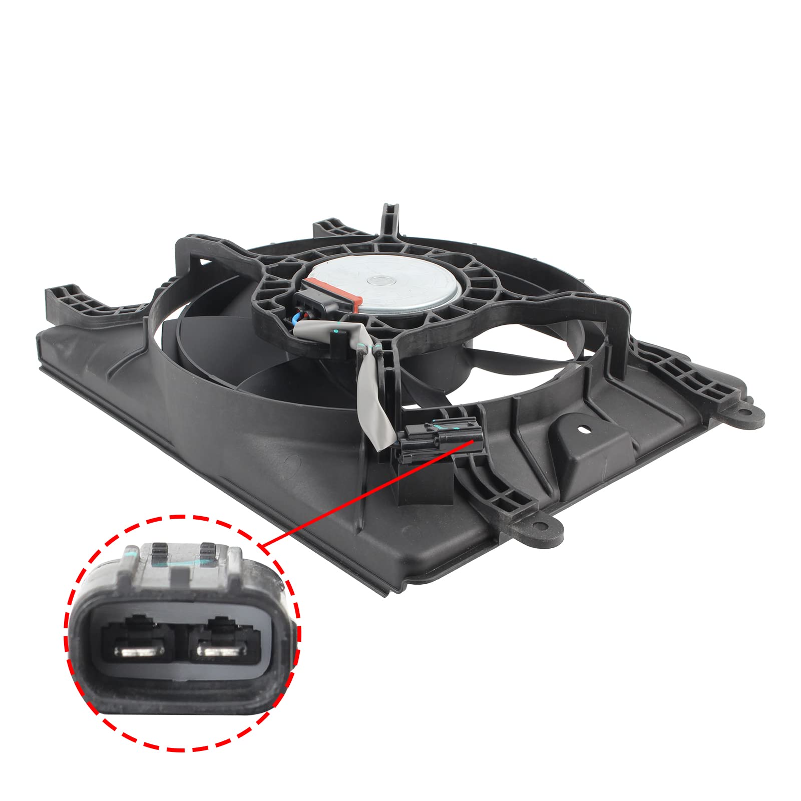 **AUTOKAY Radiator Cooling Fan & AC Condenser Fan for Honda Civic 2012-2015 - Replacement for HO3115159 HO3115158 - Perfect for Engine Cooling & AC Performance**