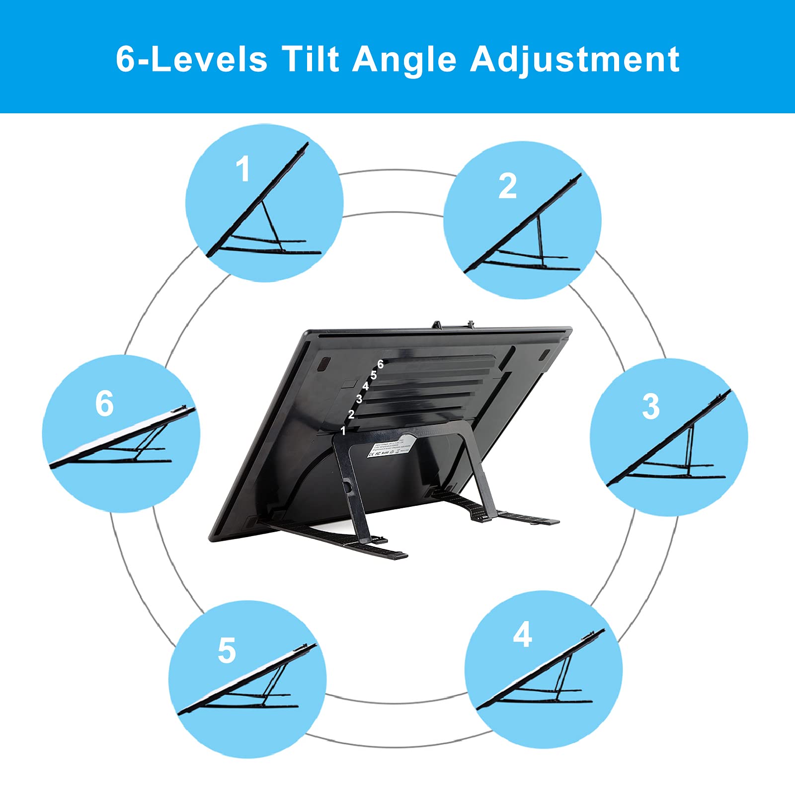 TOHETO A3 LED Light Pad - Wireless Rechargeable Tracing Light Box with Stand, 3 Color Modes & 6 Brightness Levels, Portable with Carry Bag & Magnetic Clip - Perfect for Diamond Painting, Vinyl Weeding, Calligraphy & Craft Projects
