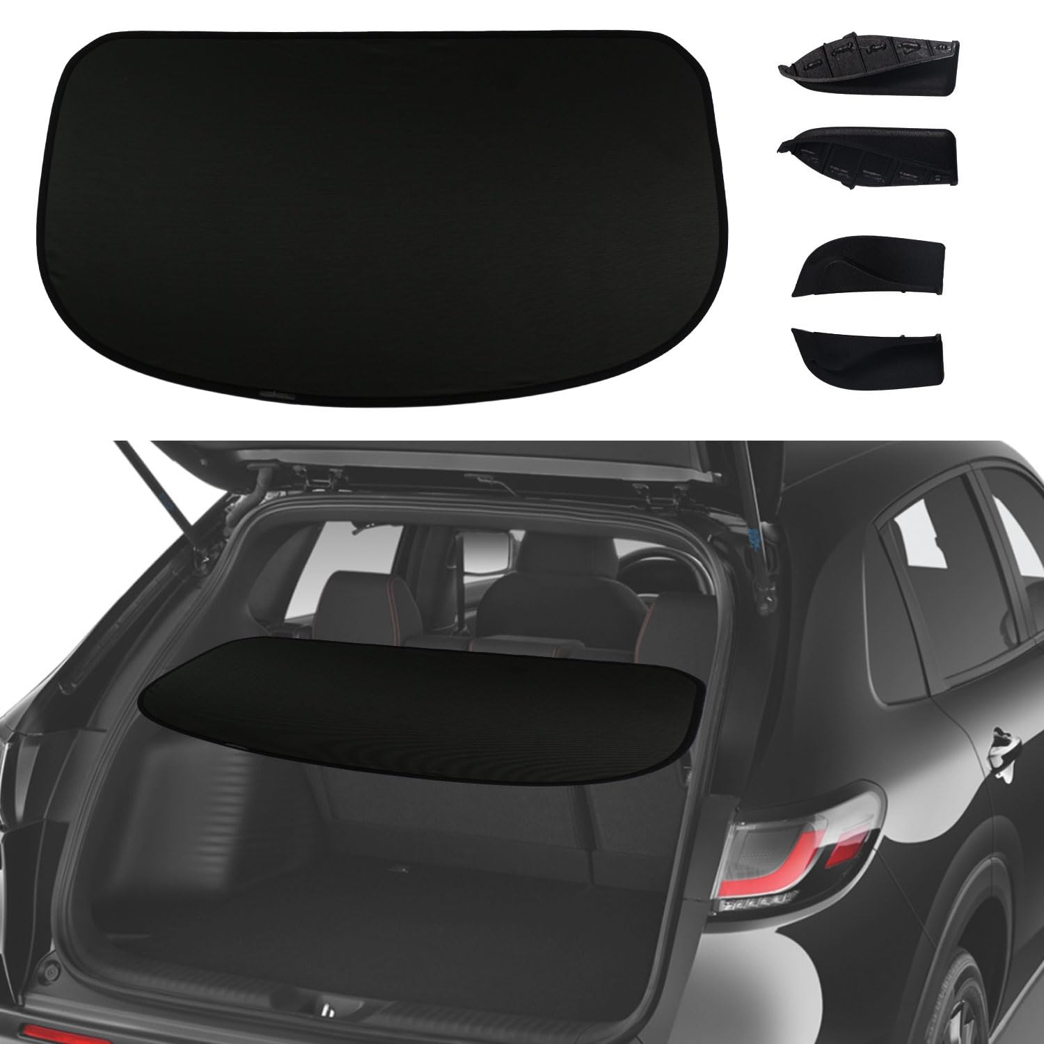 2023-2025 Honda HR-V Cargo Cover - Black Rear Trunk Shade for Luggage Protection & Security | Perfect for Road Trips, Grocery Hauling & Outdoor Adventures