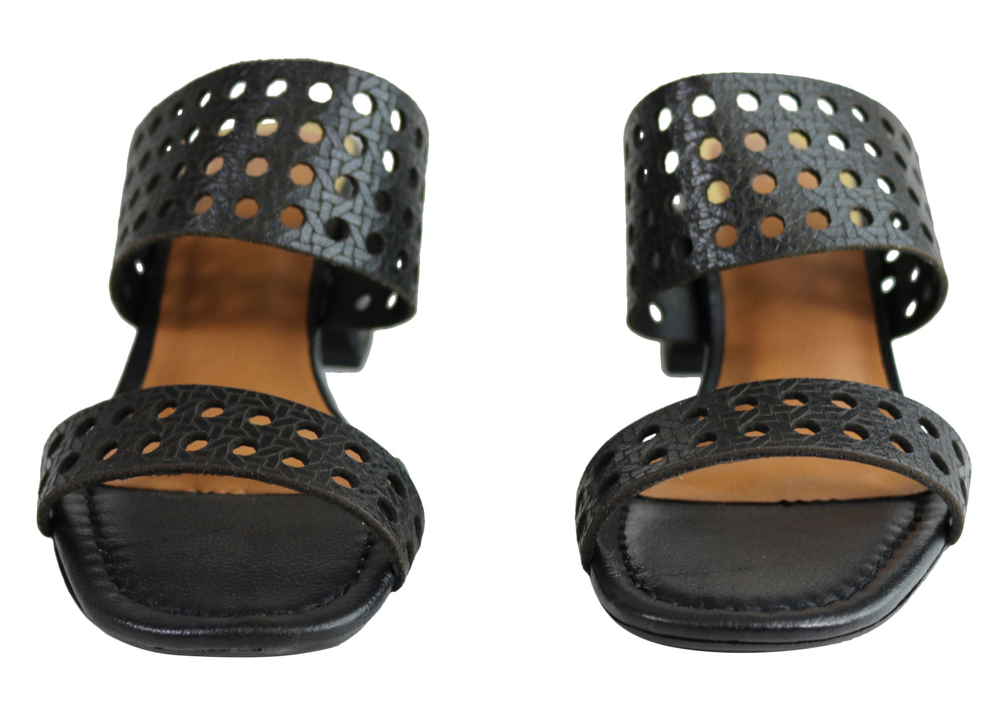 Orcade Skyler Women's Comfortable Brazilian Leather Mid Heel Sandals - Perfect for Summer Weddings, Beach Vacations & Casual Outings