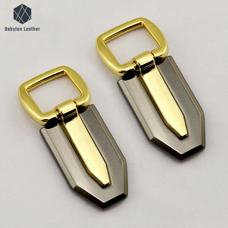 Two Tone Shoulder Strap Buckle Connector - 2 Pack Metal Hardware for Bags, Belts & DIY Crafts - Perfect for Handbag Repair, Fashion Accessories & Leather Projects
