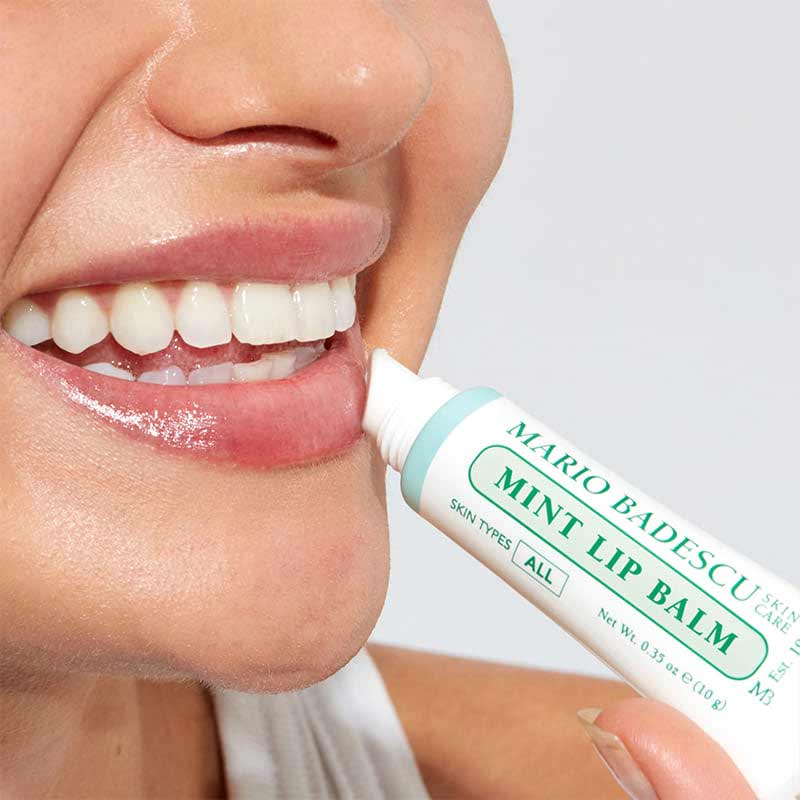Mario Badescu Mint Lip Balm - Soothing & Hydrating Lip Care for Dry, Chapped Lips - Perfect for Winter, Travel & Daily Use