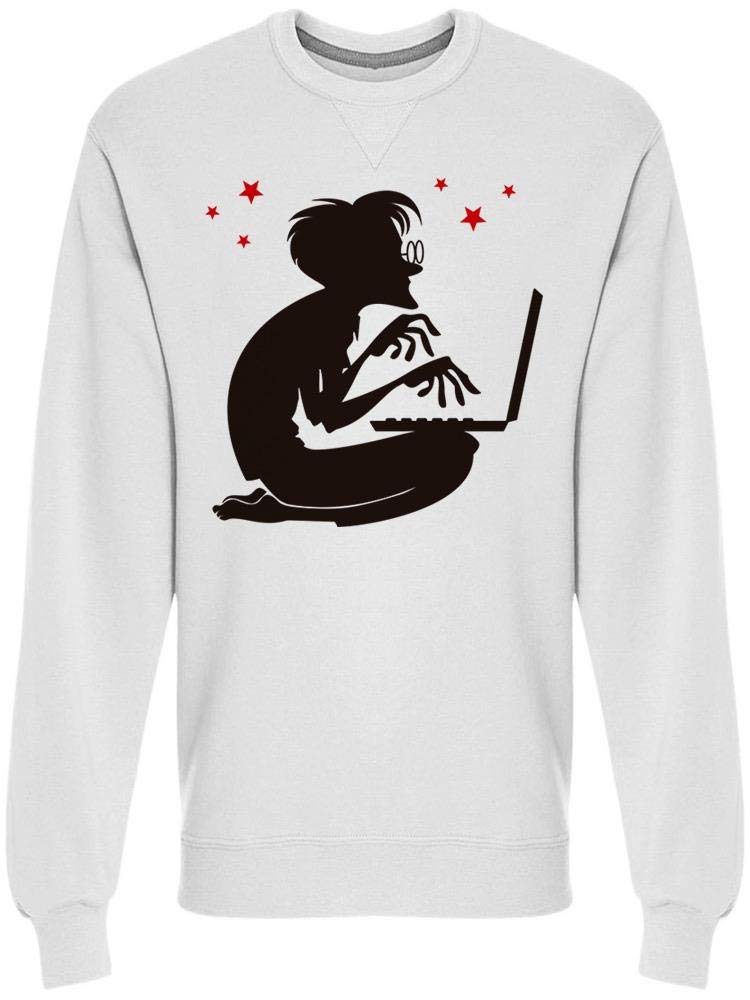 Men's Stylish Laptop Sweatshirt - Comfortable Pullover Hoodie for Young Professionals | Perfect for Remote Work, Coffee Shops & Casual Outings