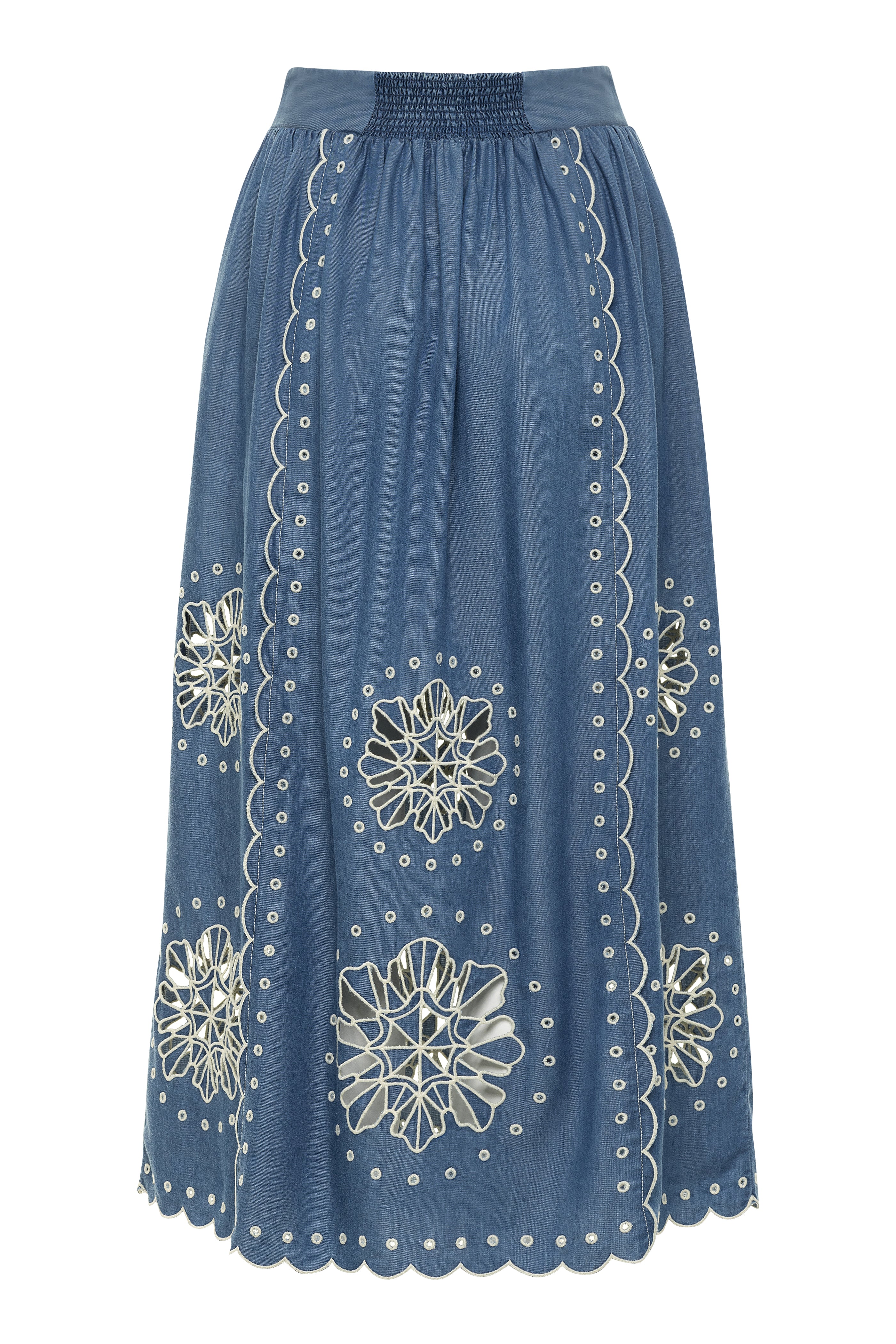 Larissa Skirt - Women's Flowy Midi Skirt with Pockets | Casual & Office Wear | Perfect for Summer Outfits & Work Attire