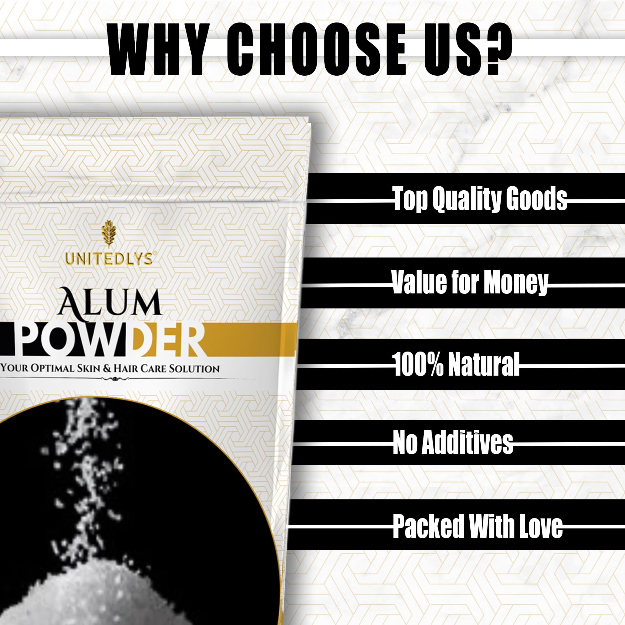 Organic Alum Powder for Skin Tightening & Acne Care - 380g | Pure Fitkari Stone Powder for Face Glow & Pore Cleansing | Natural Skin Whitening Solution | Perfect for Daily Skincare & Beauty Routine