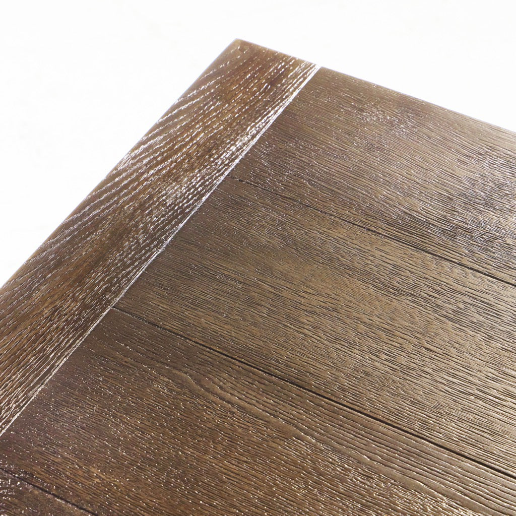 Warby Dining Table - Worn Oak Veneer Finish - Perfect for Farmhouse & Rustic Dining Rooms