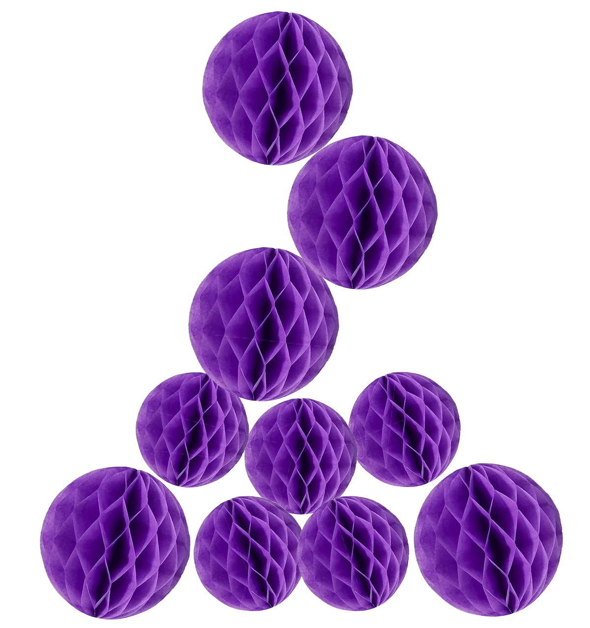 10-Pack Honeycomb Tissue Paper Pom Poms - 6