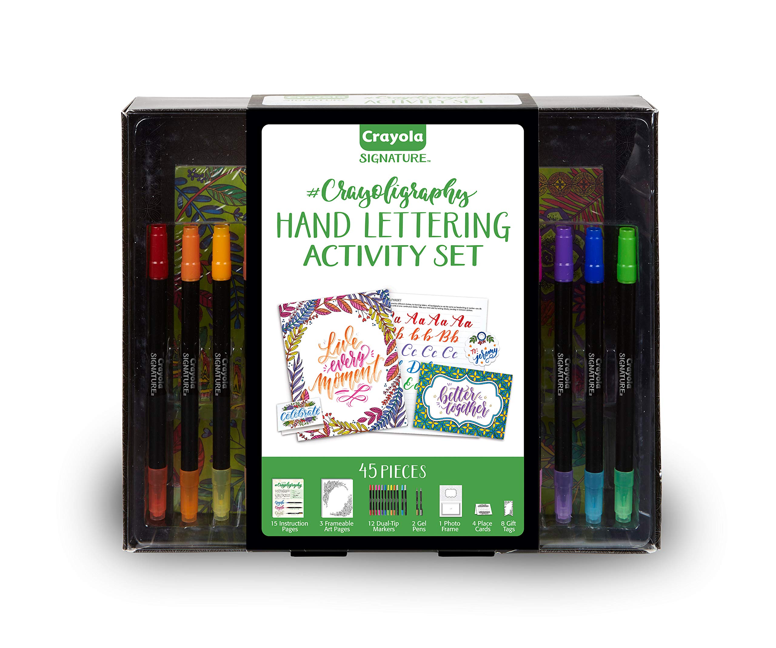 Crayola Signature Crayoligraphy Hand Lettering Art Set - Premium Calligraphy Kit for Teens & Adults (Age 14+) | Perfect for DIY Crafts, Scrapbooking, Mother's Day Gifts & Creative Lettering Projects